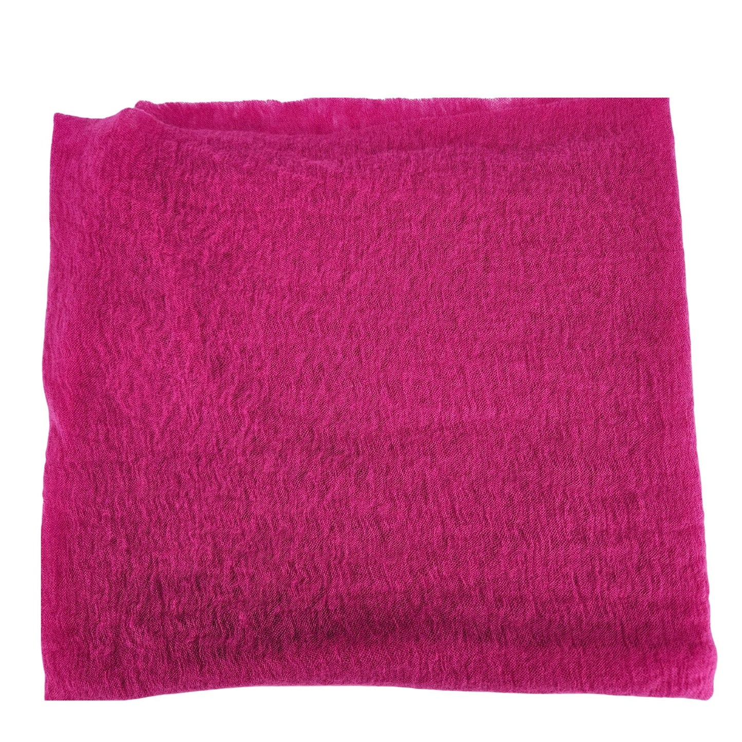 Fuchsia Small Cashmere Plain Scarf