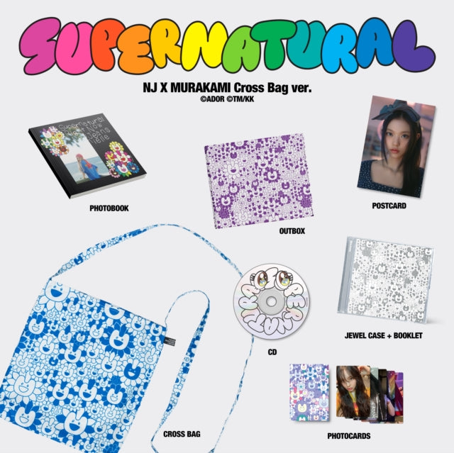 Newjeans Supernatural Nj X Murakami (Drawstring Bag Ver.) & Newjeans Supernatural Nj X Murakami (Cross Bag Ver.)