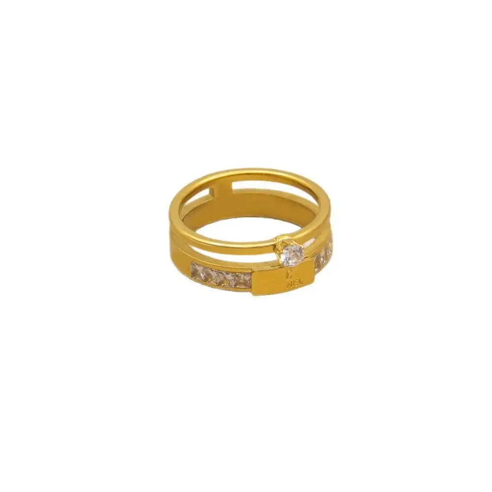 Non-fading Special Interest Light Luxury Fashion Double-layer Ring