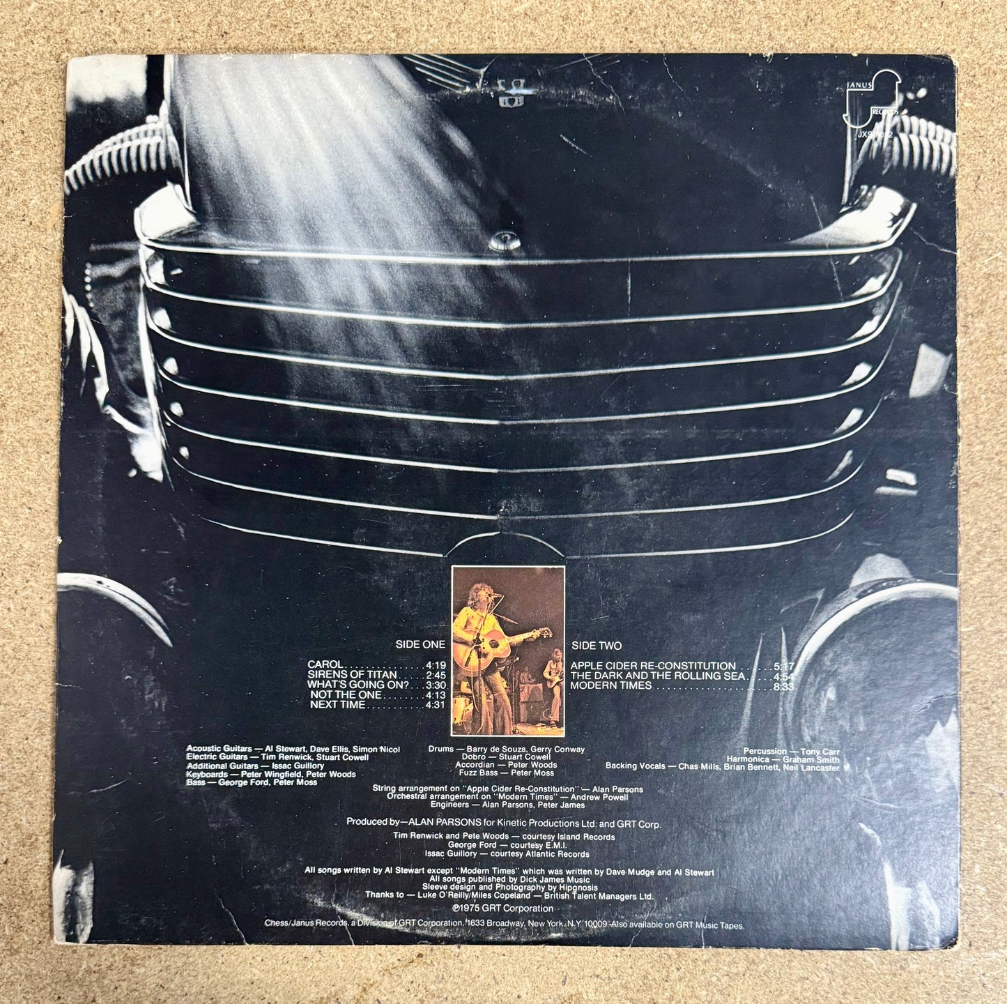 Singer Al Stewart Signed Modern Times (1975) Vinyl With JSA COA