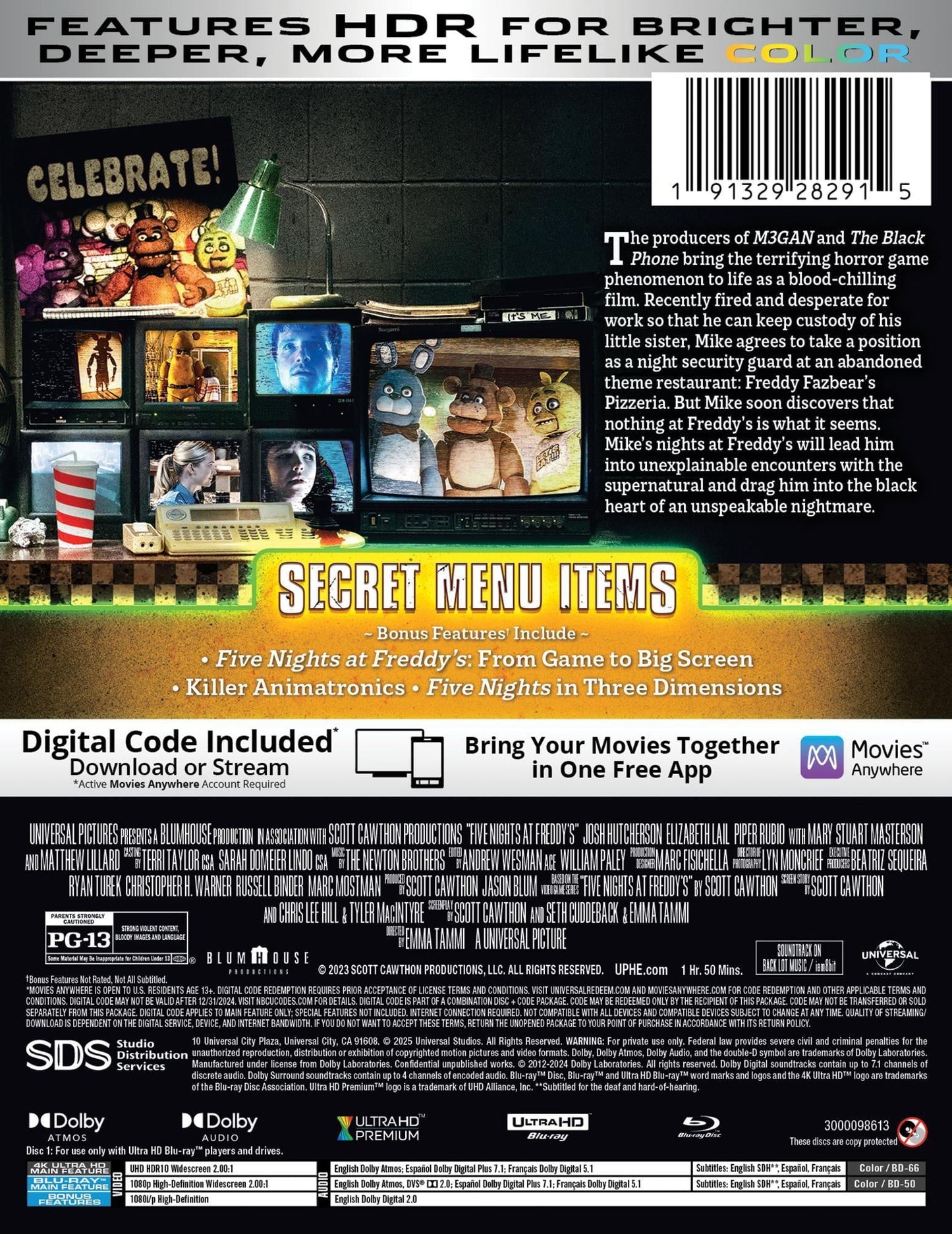 Five Nights at Freddy's - Limited Edition Steelbook (4K Ultra HD + Blu-ray + Digital)