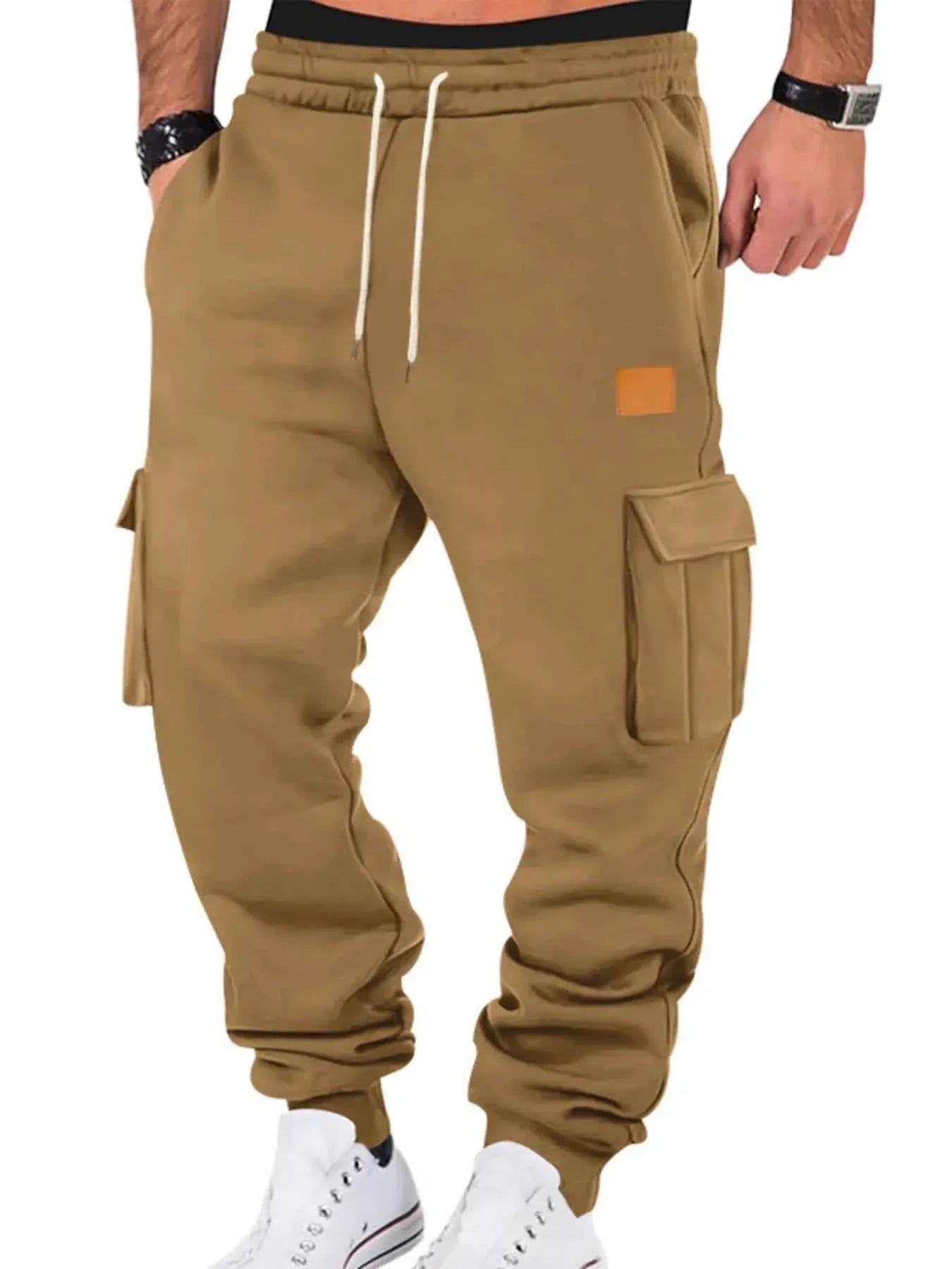Men's Full Size Drawstring Cargo Jogger Pants Plus Size