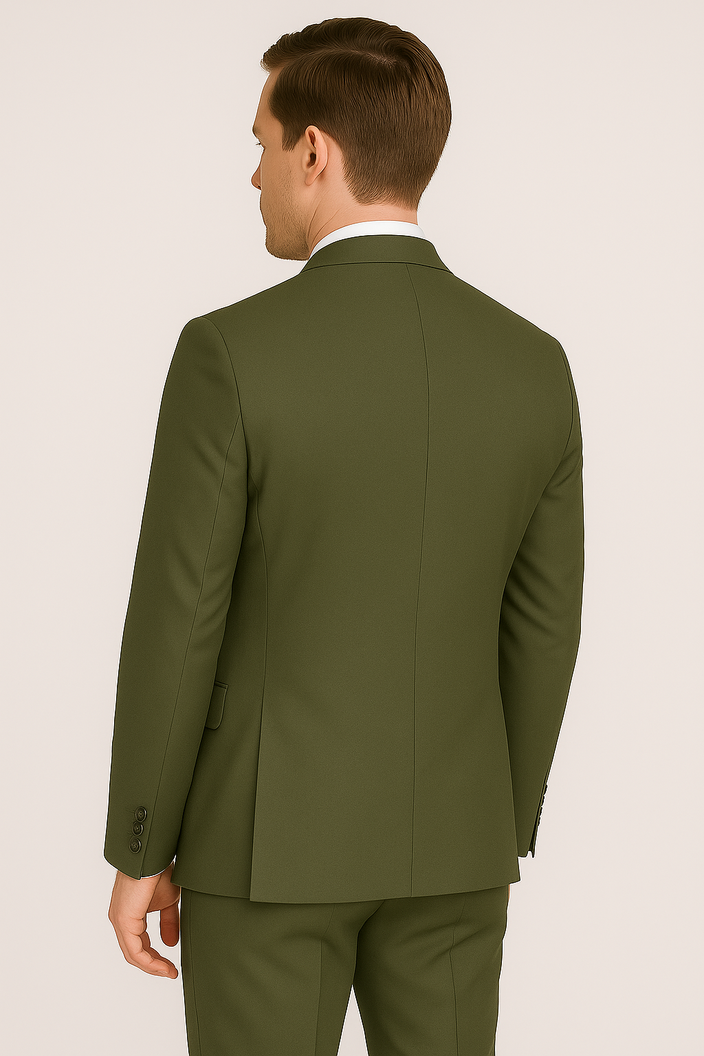 2 Piece Suit – Olive Green