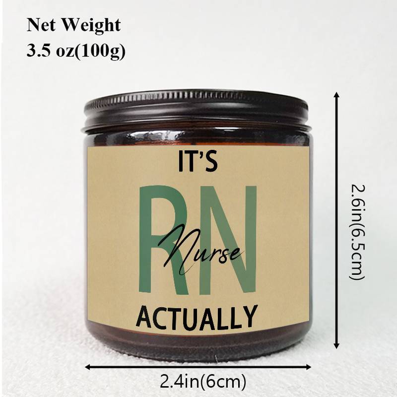 1pc Lavender Scented Candle 5.3oz Soybean Wax Best Nurse Ever Gifts Idea for Women Men RN Friend Nursing Supervisor Bestie Guy Cowoker Him Her on Practitioner School Nurse Graduation Thank You Appreciation Birthday Christmas