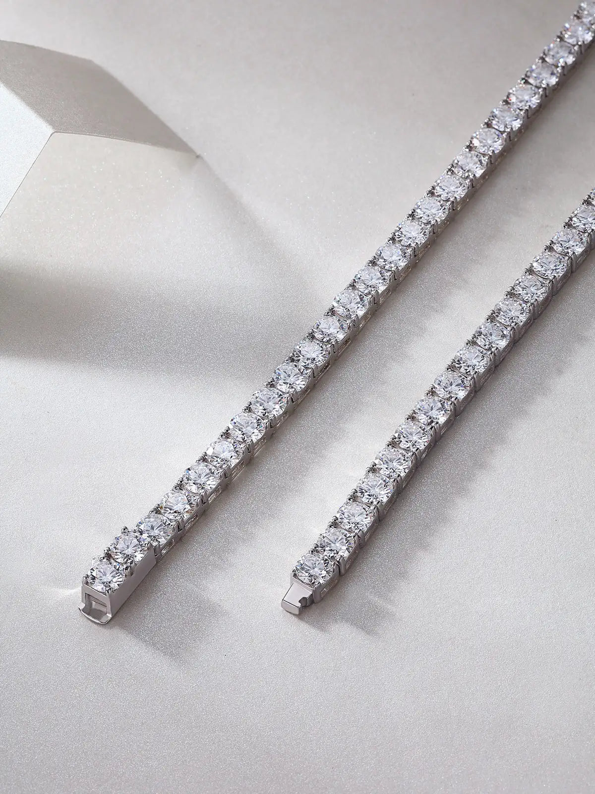 Endless Stream Of Stars 0.5ct Luxury Fashion Mossan Diamond S925 Silver Necklace