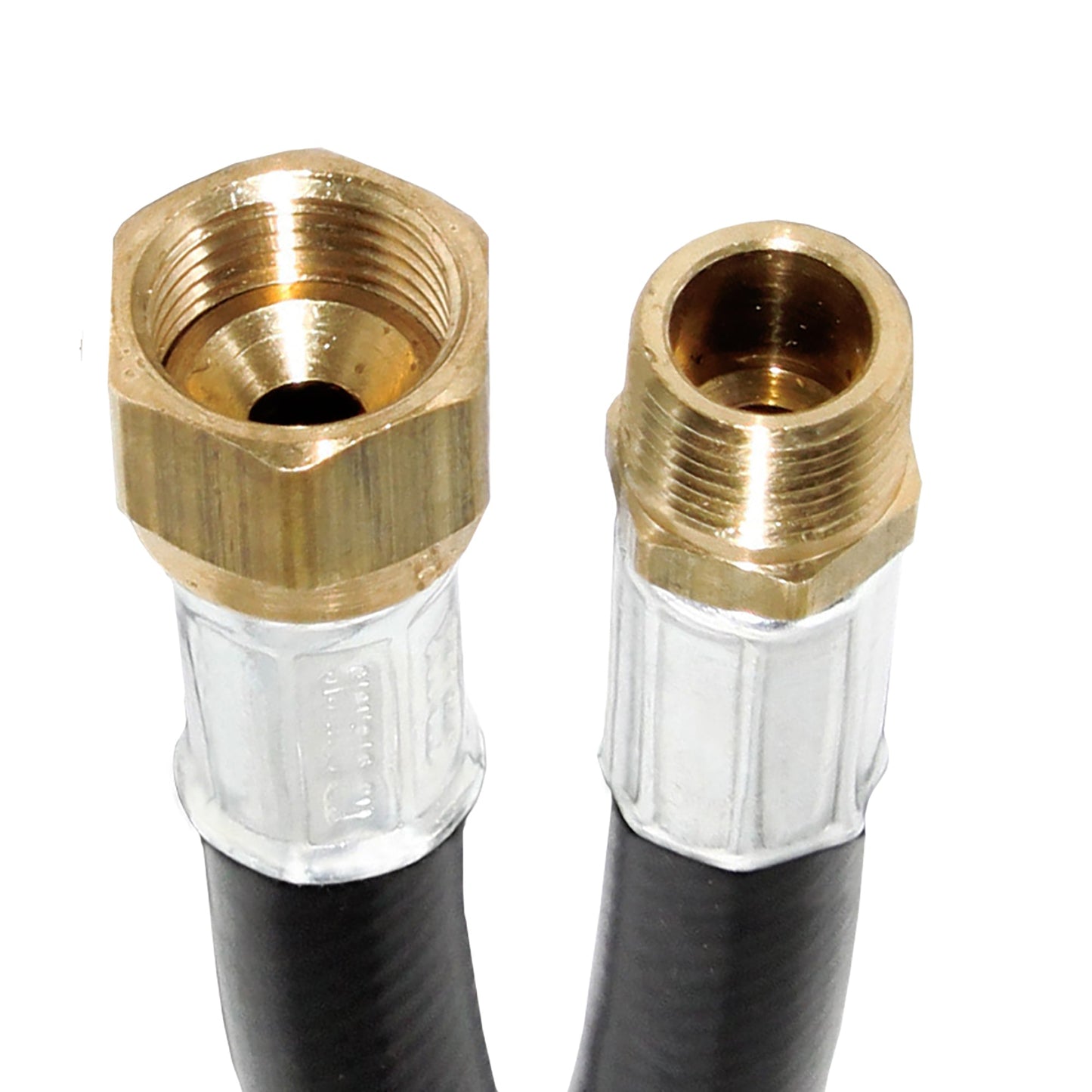 Flame King Thermo Plastic Hose Assembly for LP and Natural Gas, 96 Inch, 3/8 Inch