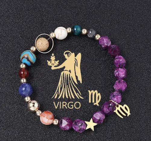 Natural Stone Hemp Stone Cut Surface Eight Planets Personalized Fashionable All-match