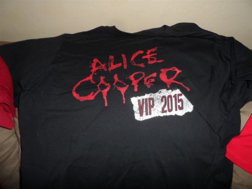 ALICE COOPER- 2015 VIP Sick, Sick Fans of Alice Cooper T-Shirt ~Never Worn~ M L