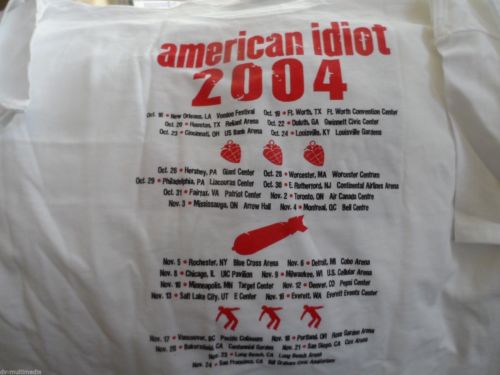 GREEN DAY - 2004 American Idiot Tour t-shirt ~BRAND NEW~ S