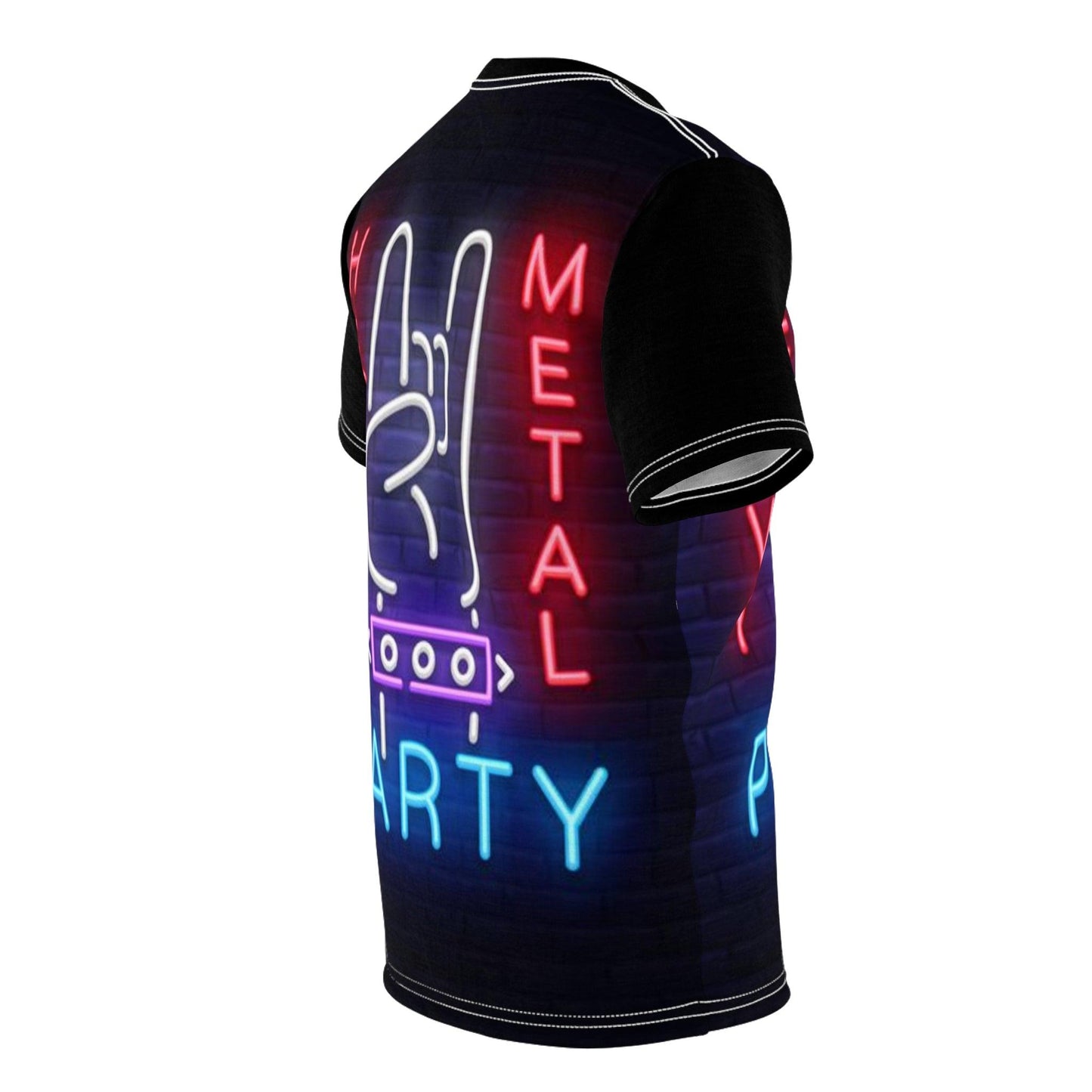 Heavy Metal Party Neon Unisex Tee Shirt - Lizard Vigilante