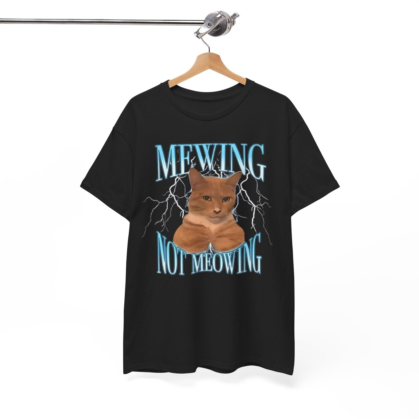Mewing Not Meowing Funny Shirt – Hilarious Meme Tee for Internet Culture Fans