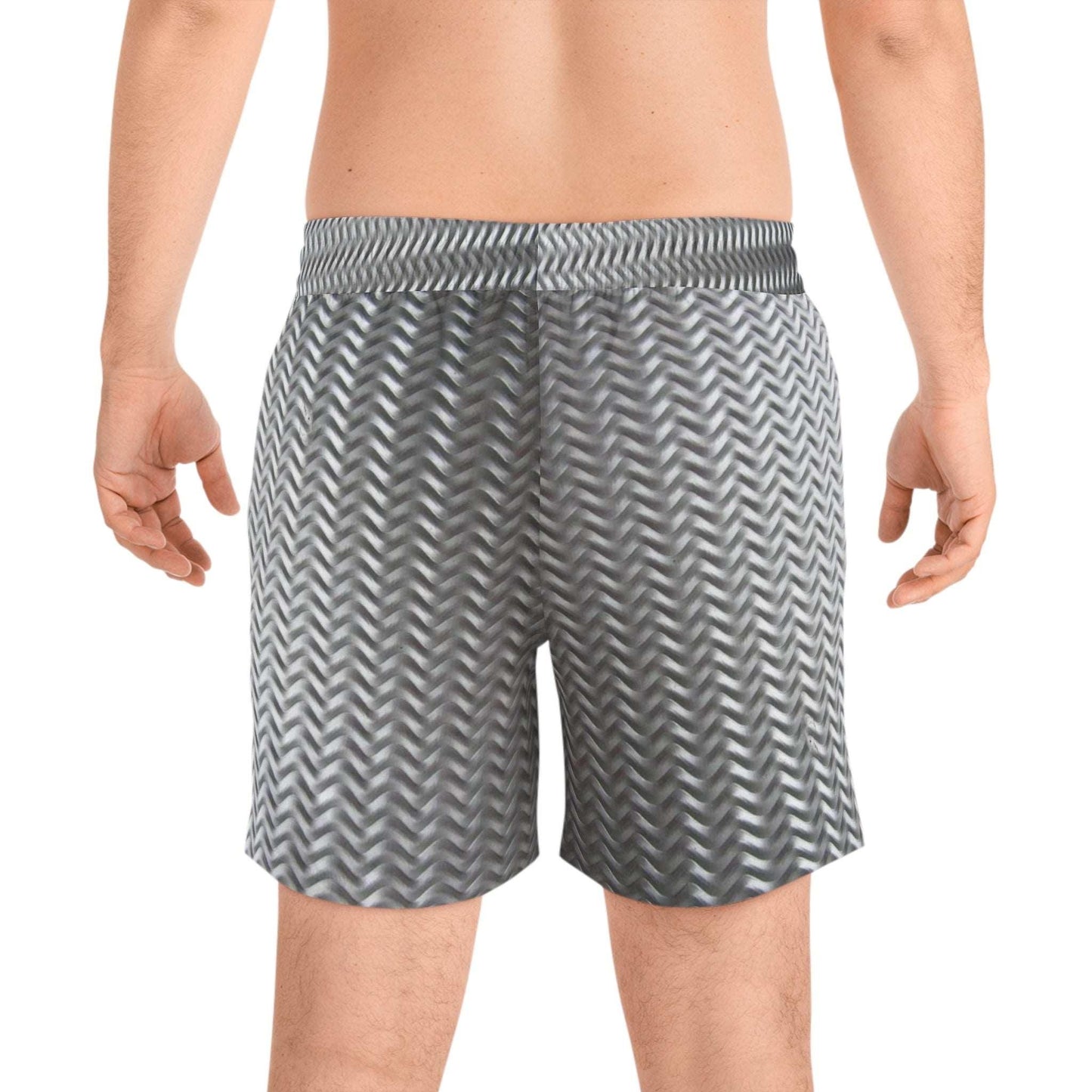 Aluminum Treads Men's Mid-Length Swim Shorts - Lizard Vigilante