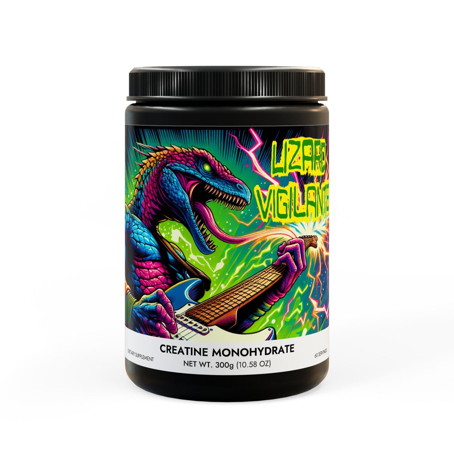 Lizard Vigilante Pure Creatine Monohydrate (300g) – Unleash Savage Strength & Jet-Fueled Recovery - Premium Food Supplements from Printify - Just $35.99! Shop now at Lizard Vigilante