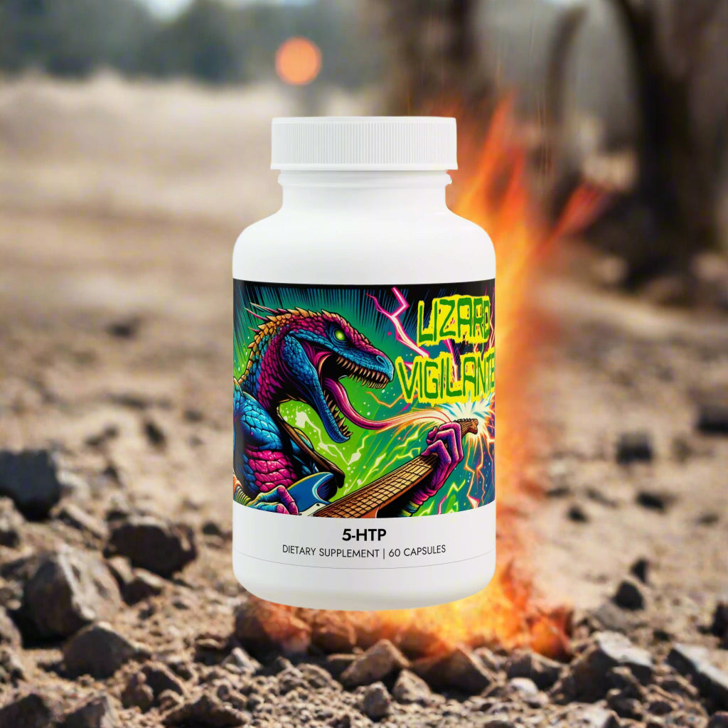 Lizard Vigilante 5-HTP Supplement (60 Capsules) – Deep Sleep, Zero B.S., Full Reset - Premium Food Supplements from Printify - Just $29.99! Shop now at Lizard Vigilante