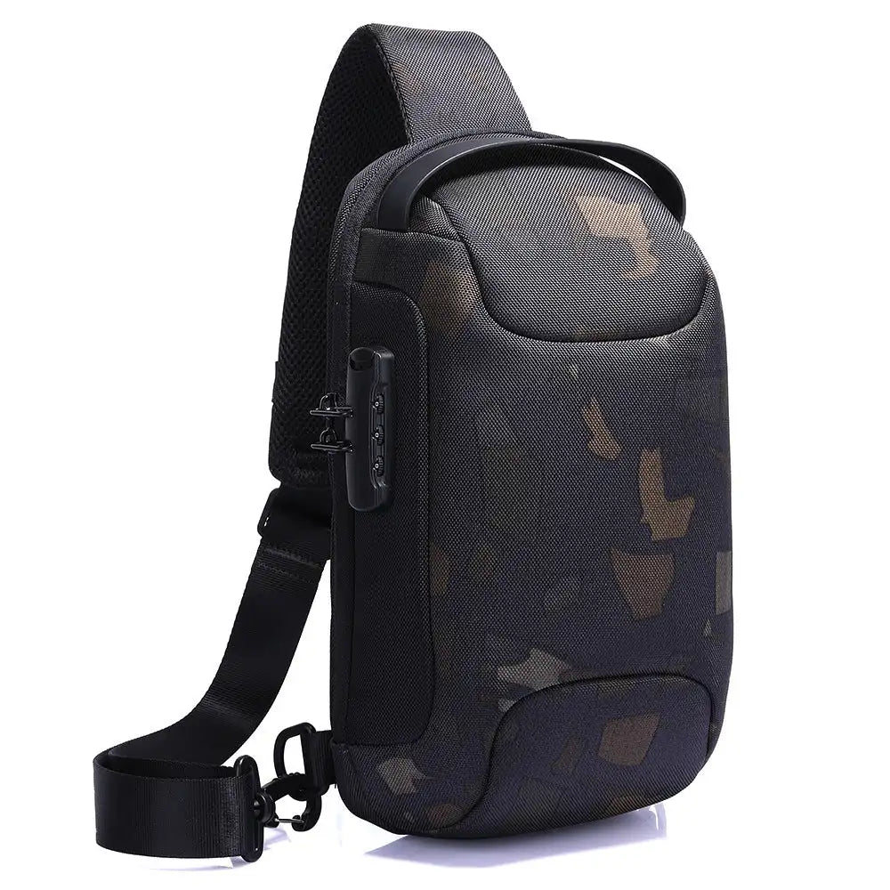 Men's Single Shoulder Bag for Summer, Cool Looking Waterproof Bag