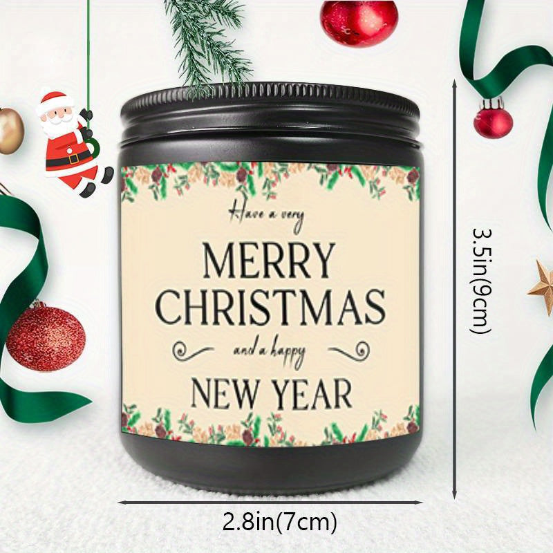 Merry Christmas Lavender Scented Candle Gift for Men Women Him Her Male Female Boyfriend Grilfriend Best Friend BBF Sister Bestie Brother Classmate Coworker Sister Mom Dad Family on Christmas Xmas Home Decoratin Funny Unique
