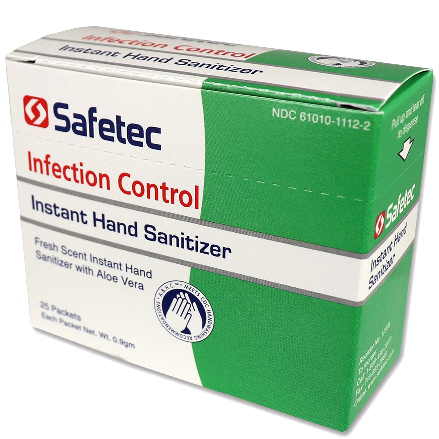 Hand Sanitizer Fresh, .9gm. Pouch, 25 per box