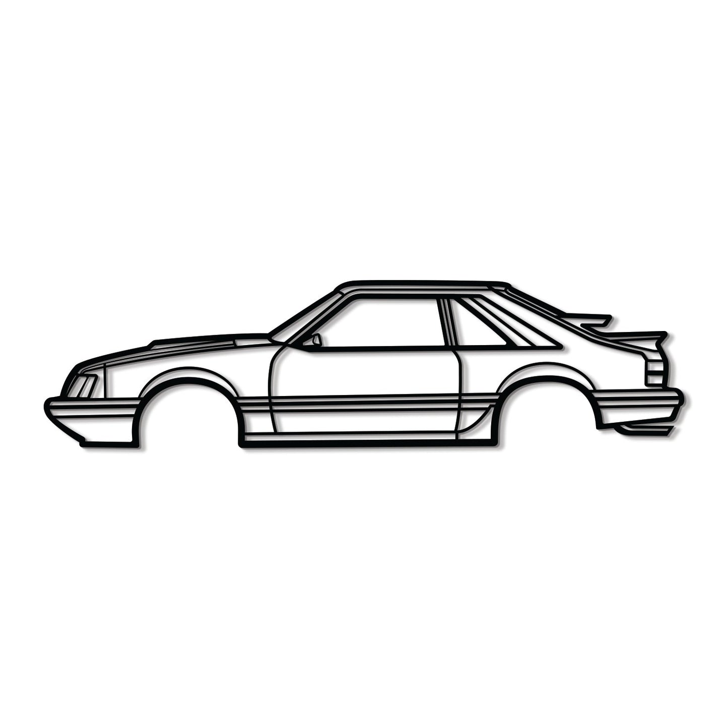 1986 Mustang SVO Metal Car Wall Art - MT0207