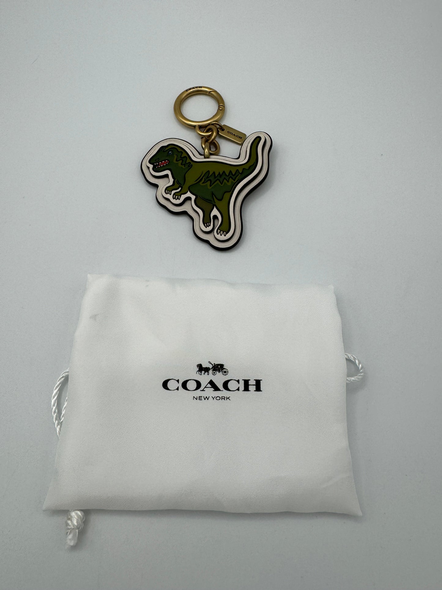 Coach Rexy Bag In Signature Canvas Imported With Keychain