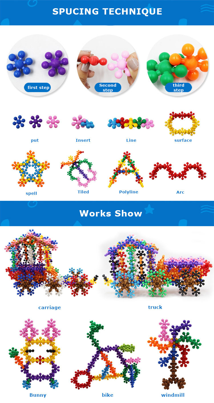 200 Pieces 3D Interlocking Building Blocks STEM Toy