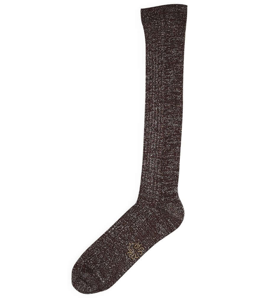 Alto Milano Brown Donna Long Socks