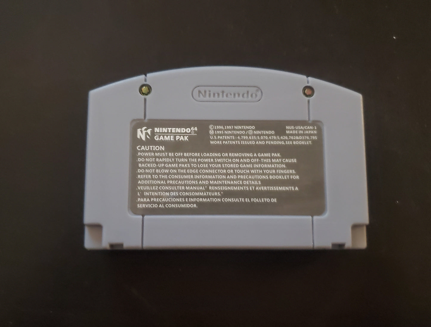 Super Mario 64 N64 Nintendo 64 Video Game Cartridge 1996