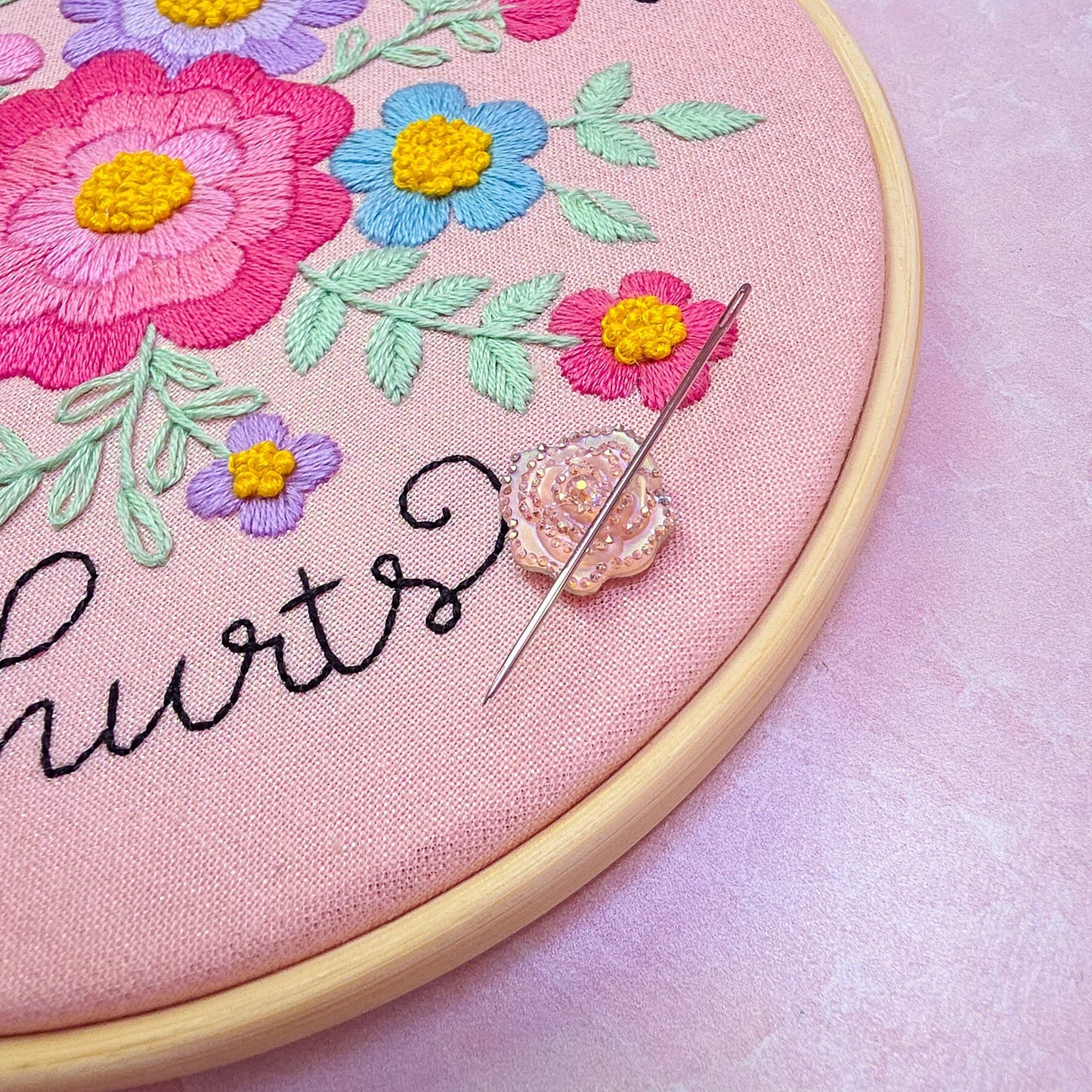 I'm tired and everything hurts Embroidery Kit - Beginner Friendly