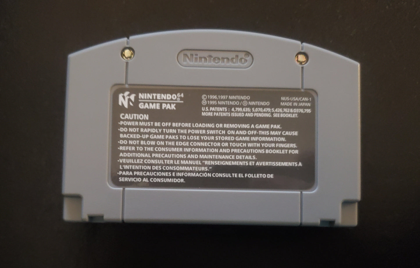 Goldfinger 64 N64 Nintendo 64 Video Game Cartridge