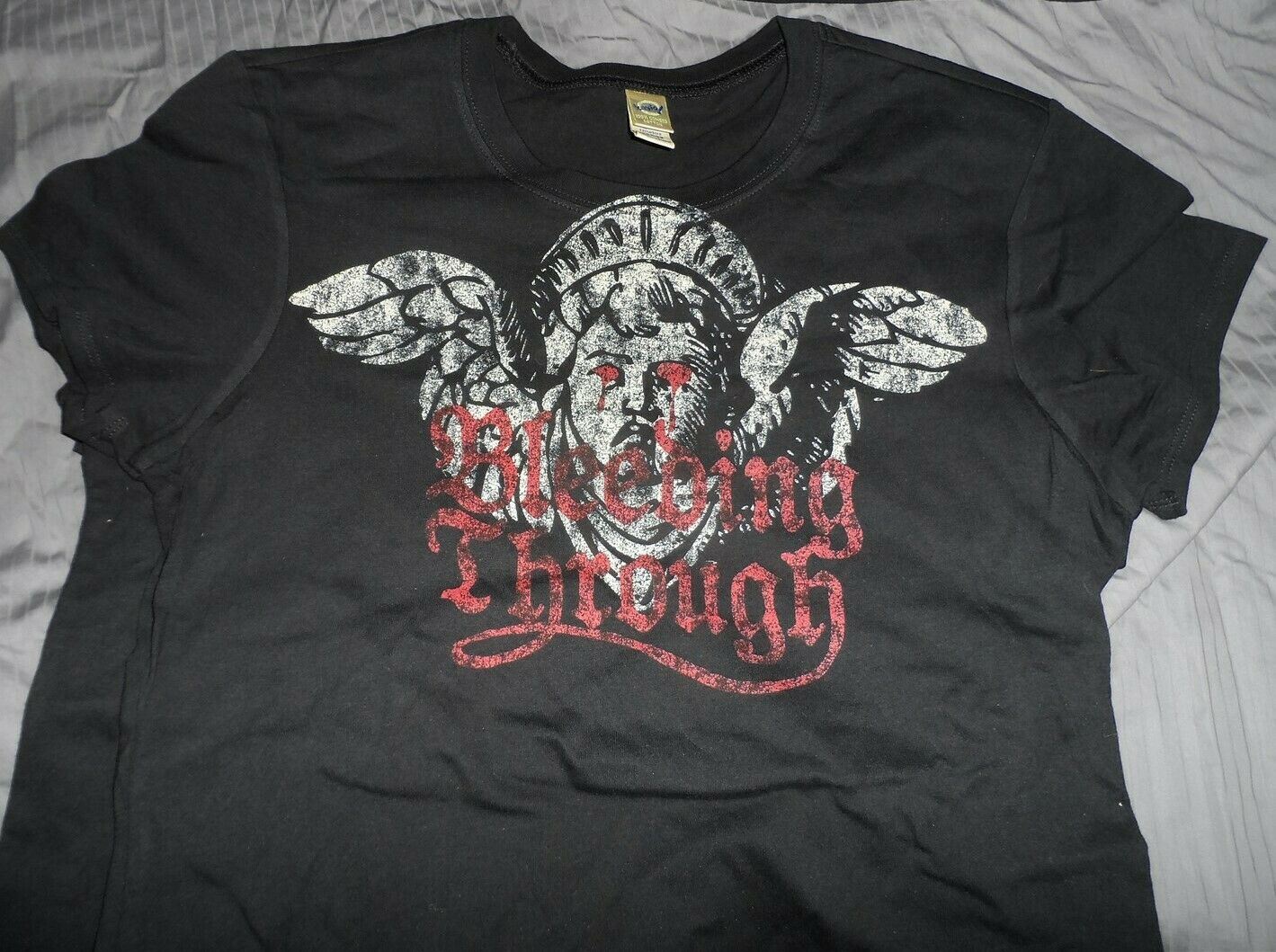 BLEEDING THROUGH - Distressed Statue T-Shirt ~NEVER WORN~ Women's Large
