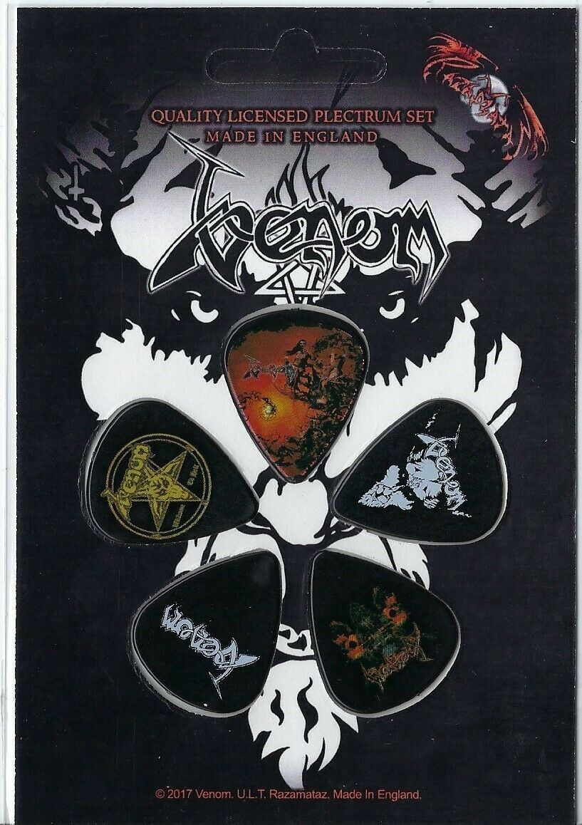 VENOM Set of 5 Guitar Picks/Plectrums ~Licensed~
