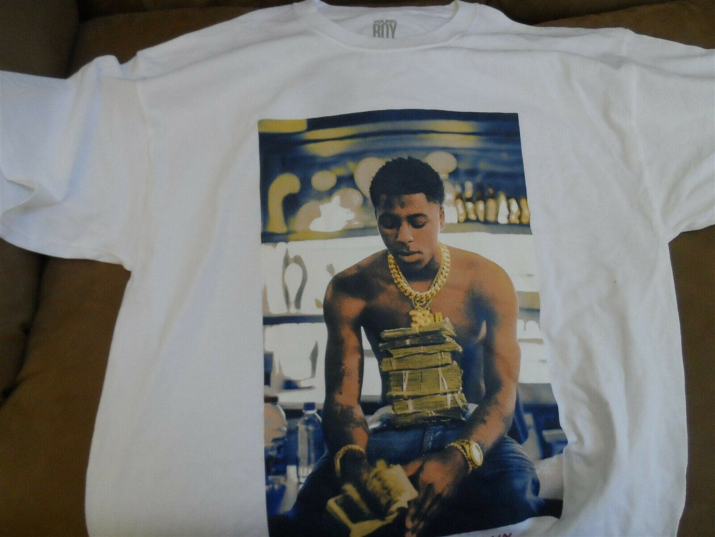 YOUNG BOY - Never Broke Again T-shirt ~Never Worn~ L