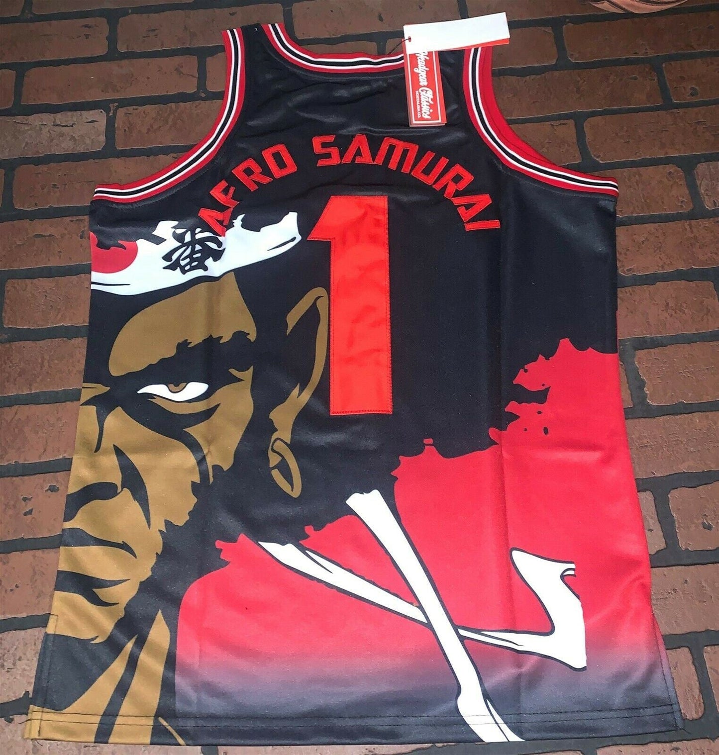 AFRO SAMURAI Headgear Classics Basketball Jersey ~Never Worn~ S XL