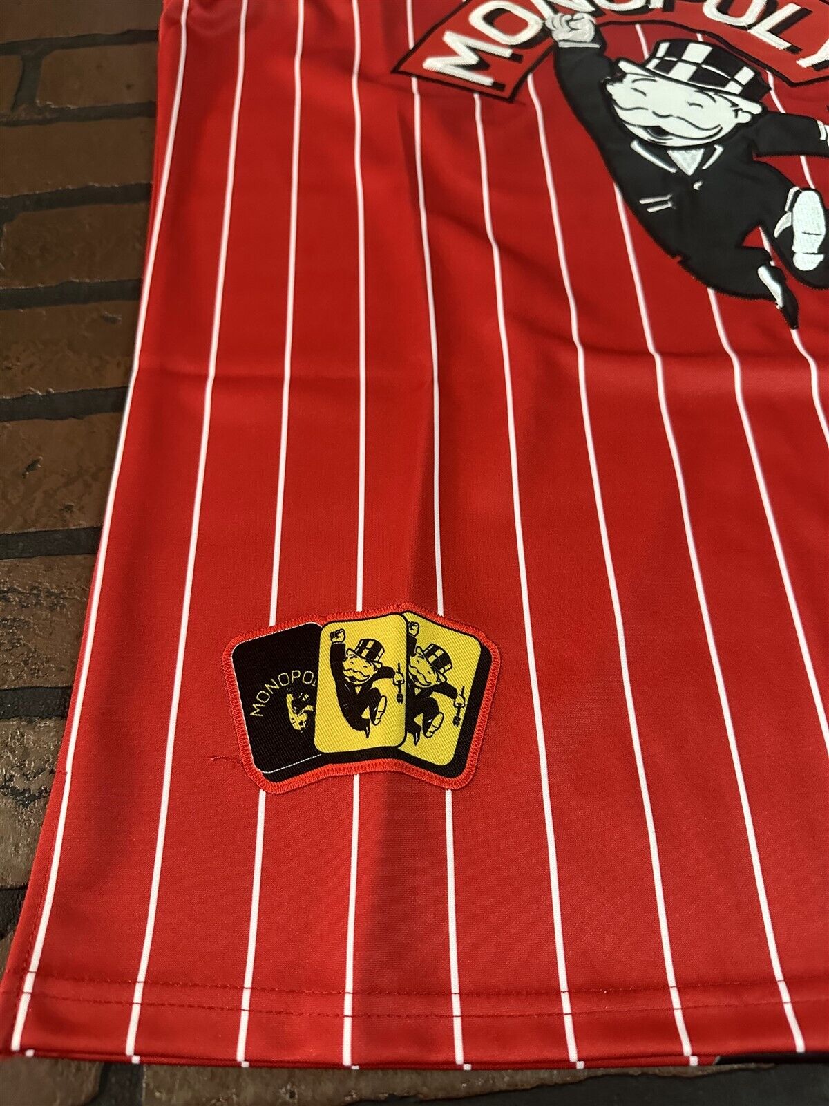 MONOPOLY Red Headgear Classics Basketball Jersey ~Never Worn~ L