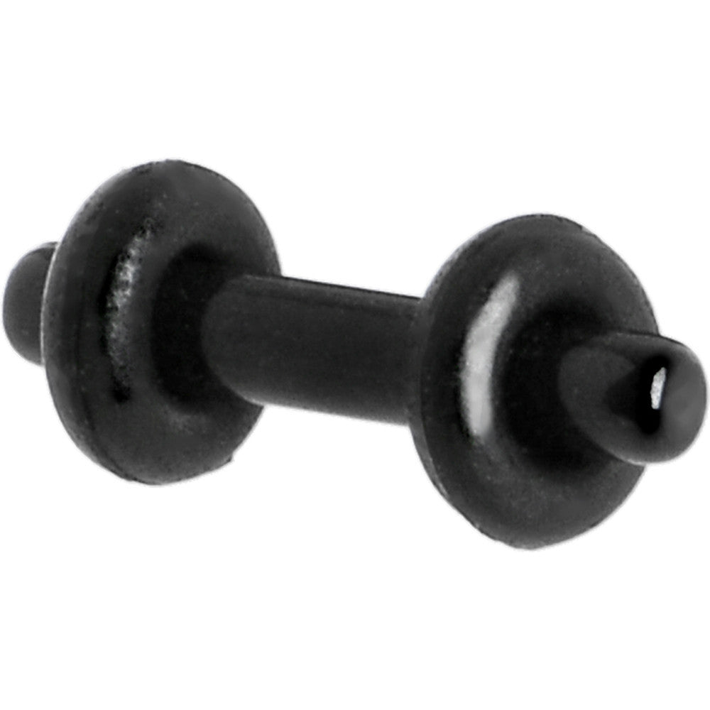 12G Black Acrylic Plug Set