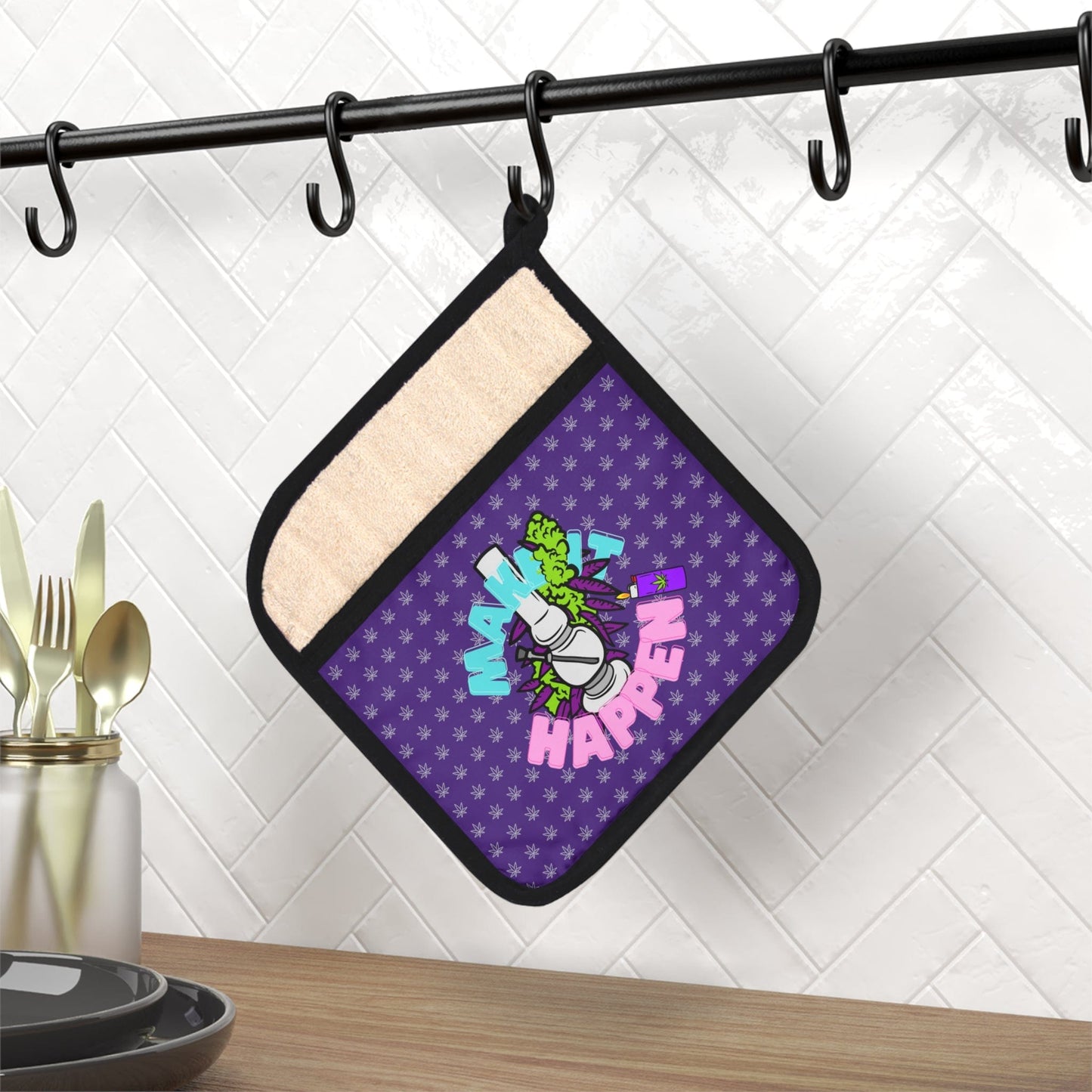 Make It Happen Cannabis Pot Holder with Pocket
