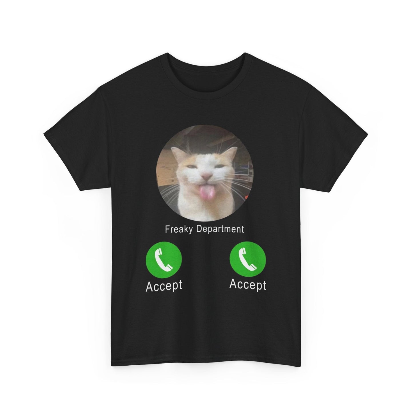 Freaky Department Funny Cat Meme Shirt – Hilarious Kitty Graphic Tee for Men & Women