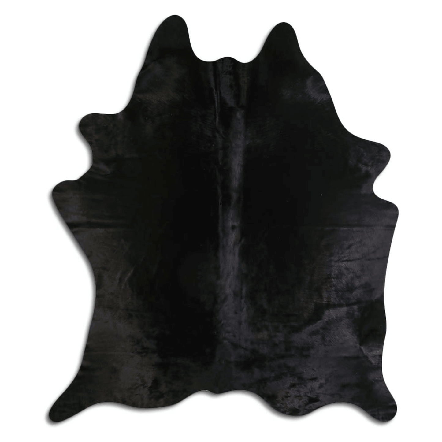 Dyed Black Cowhide Area Rug - Grade A Quality