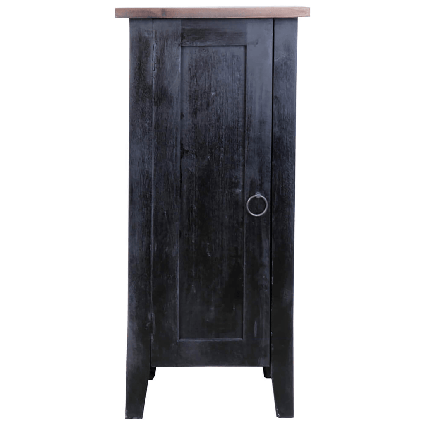 Sunset Trading Distressed Black Cottage Accent Cabinet
