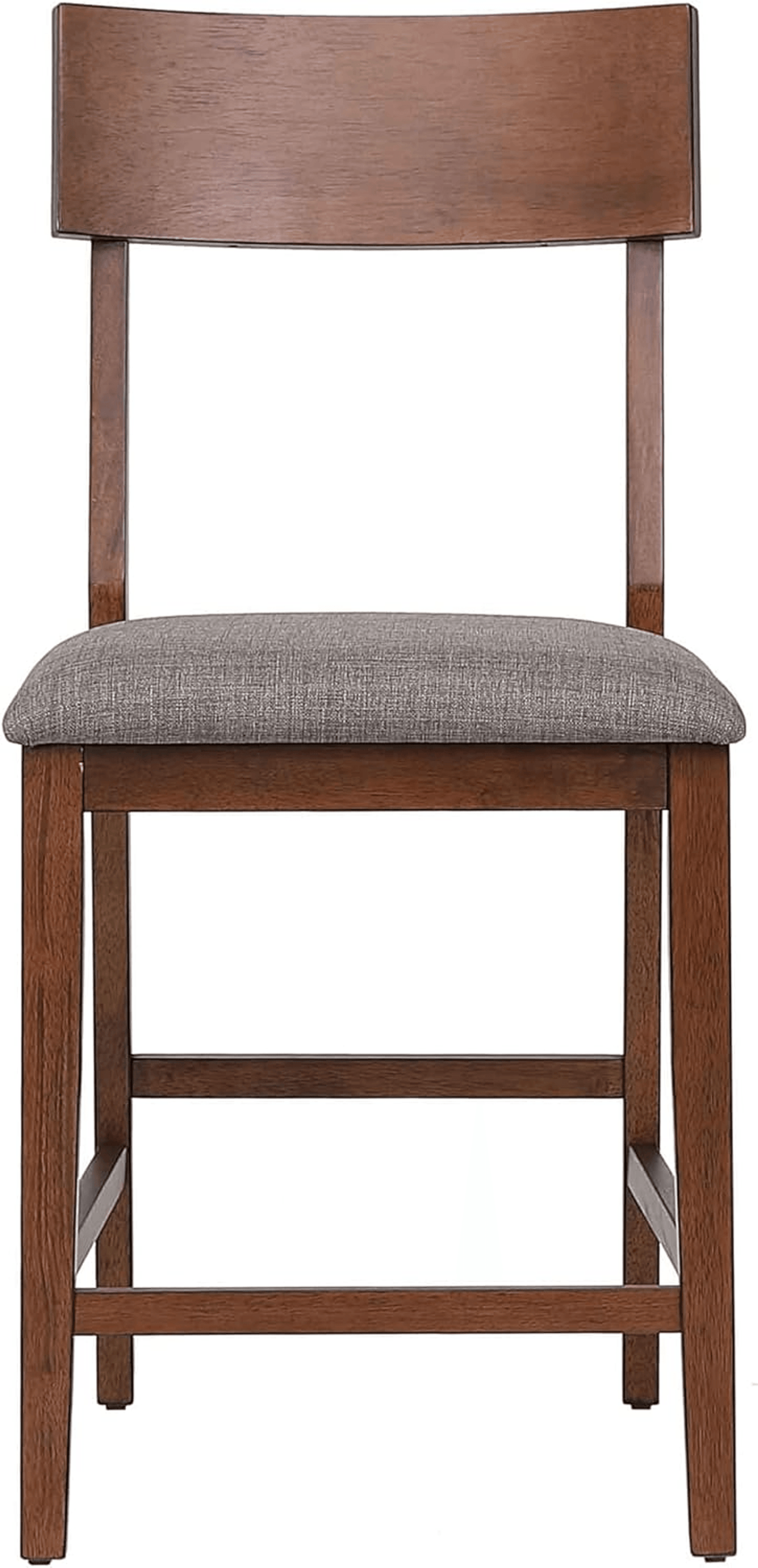 Mid Century Modern Bar Stool Set With Padded Performance Fabric Seat