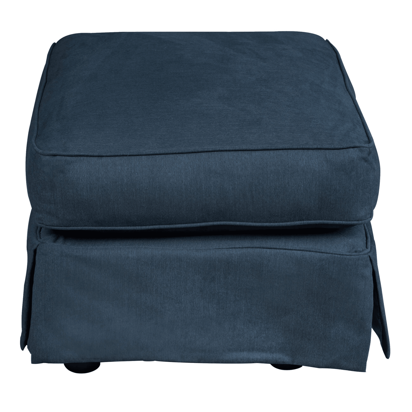 Sunset Trading Horizon Navy Blue Slipcovered Ottoman
