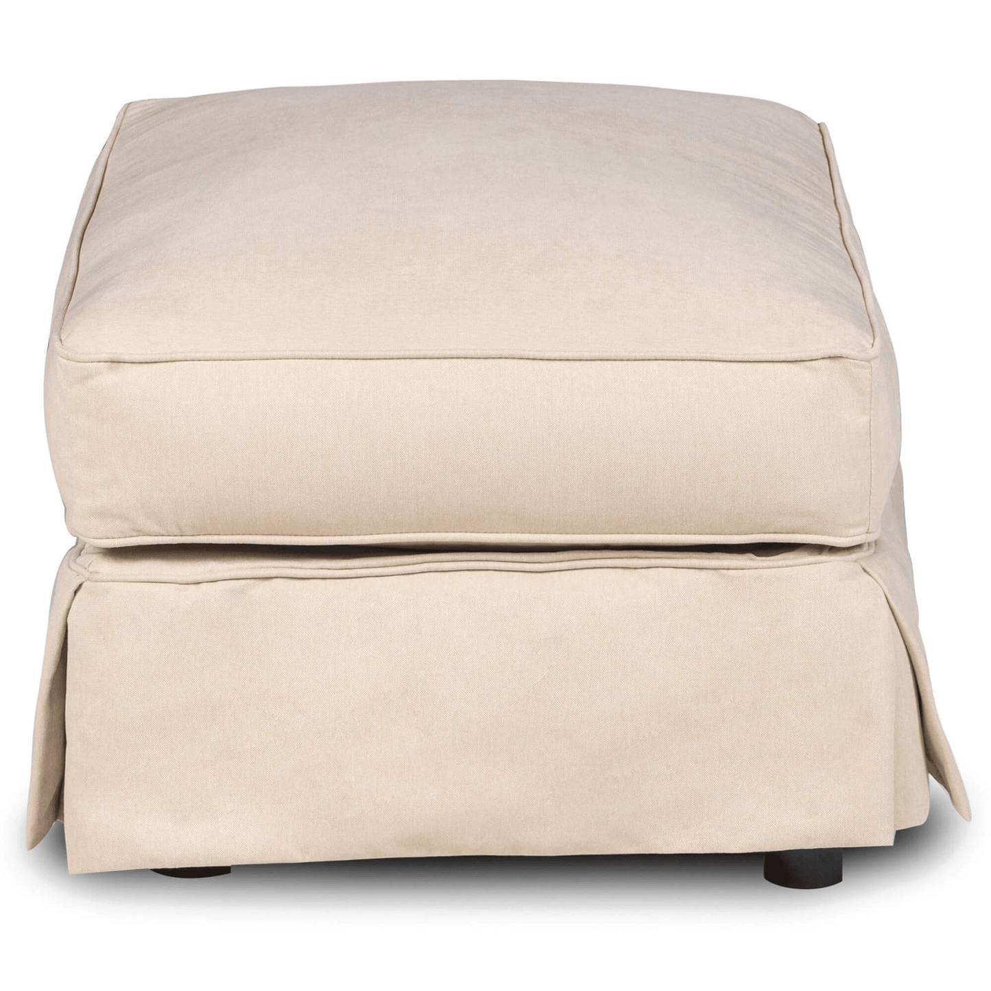Sunset Trading Horizon Washable Tan Slipcovered Ottoman