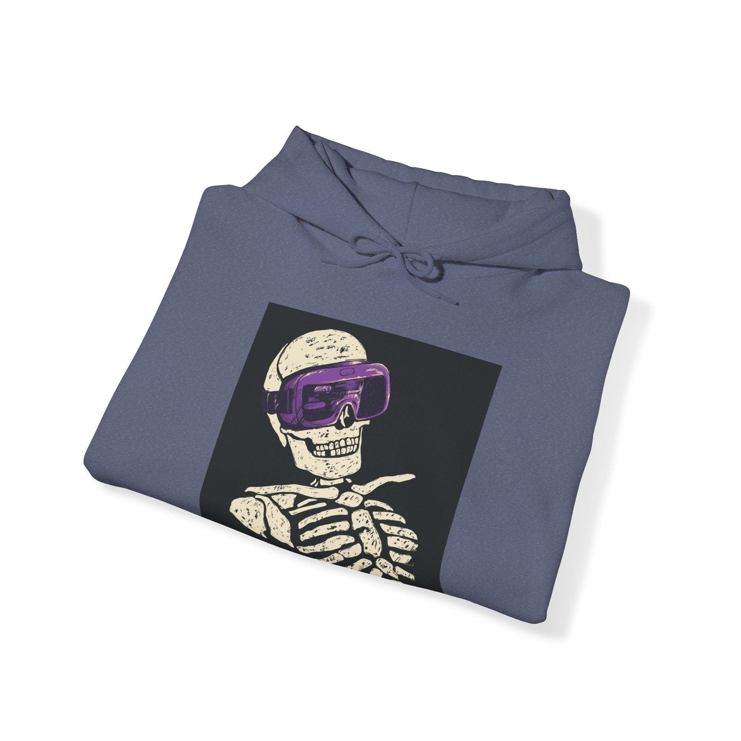 VR SKEL Hoodie – Heavy Blend Streetwear for the Afterlife-Ready (Respawn in Style) - Premium Hoodie from Printify - Just $44.64! Shop now at Lizard Vigilante
