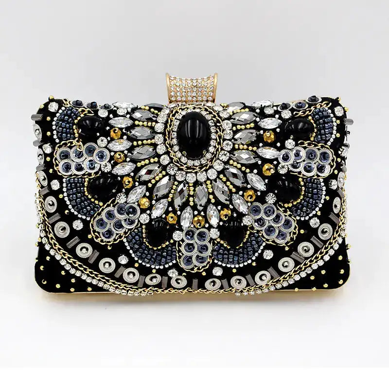 Handmade Beaded Clutches for Women's Handbags