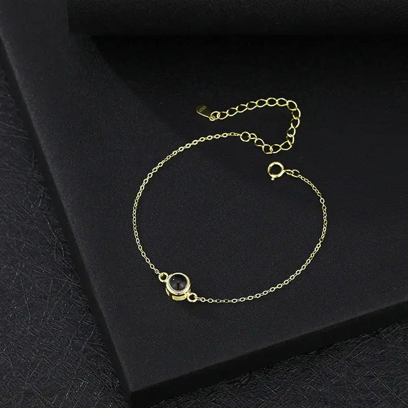 S925 Silver Language Projection Bracelet