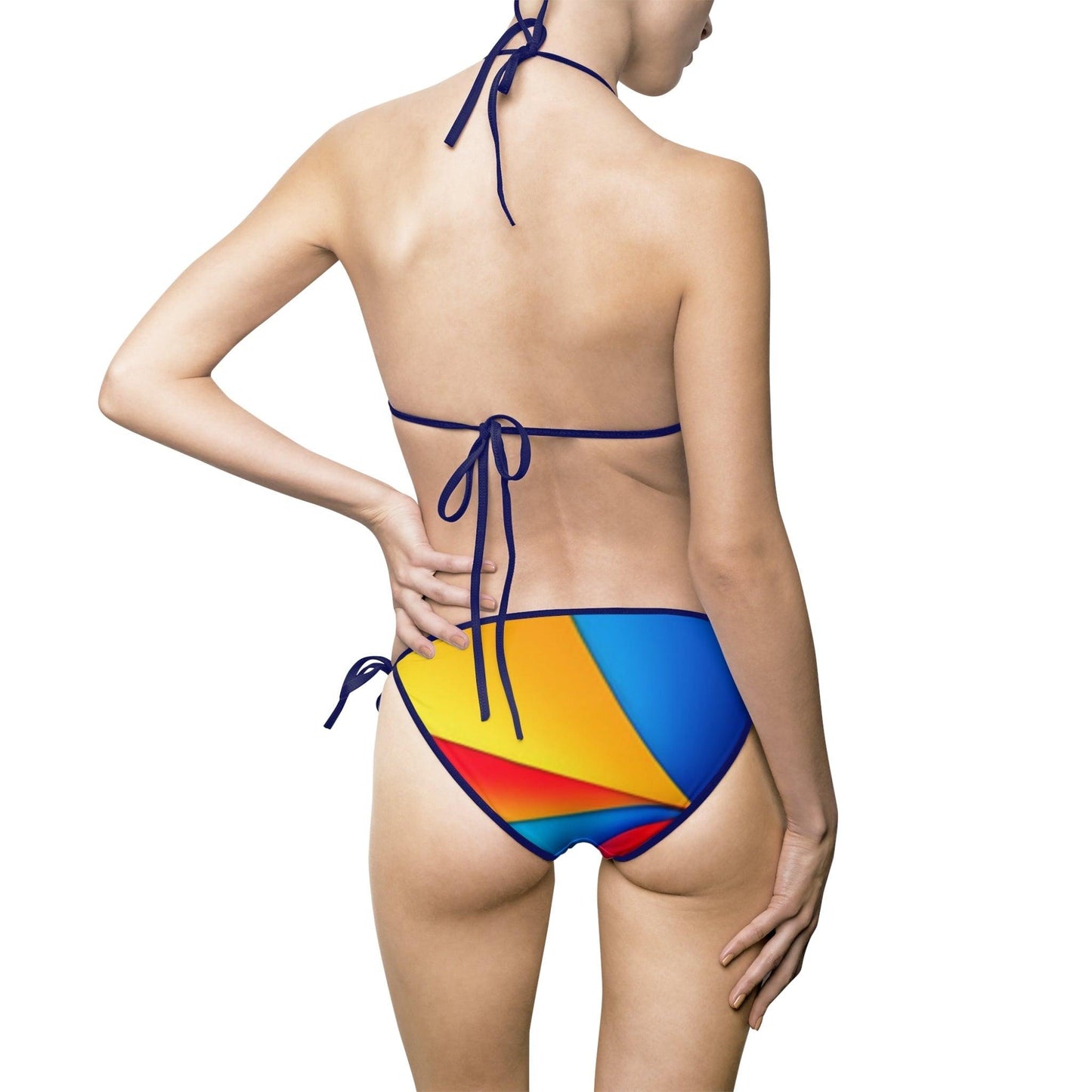 Women's Multicolor Bikini Swimsuit - Lizard Vigilante