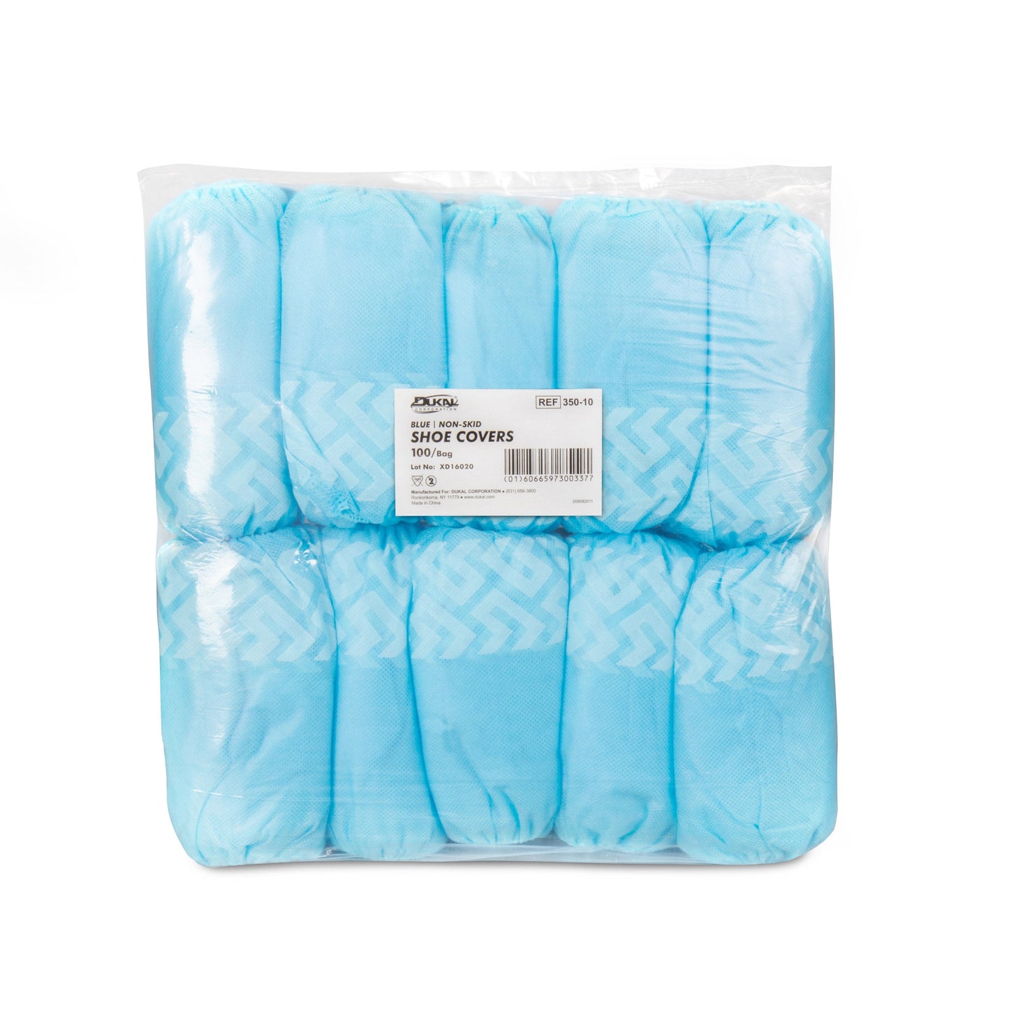 Shoe Covers, Non-Skid, Blue, Dukal (350-10), 100/Bag