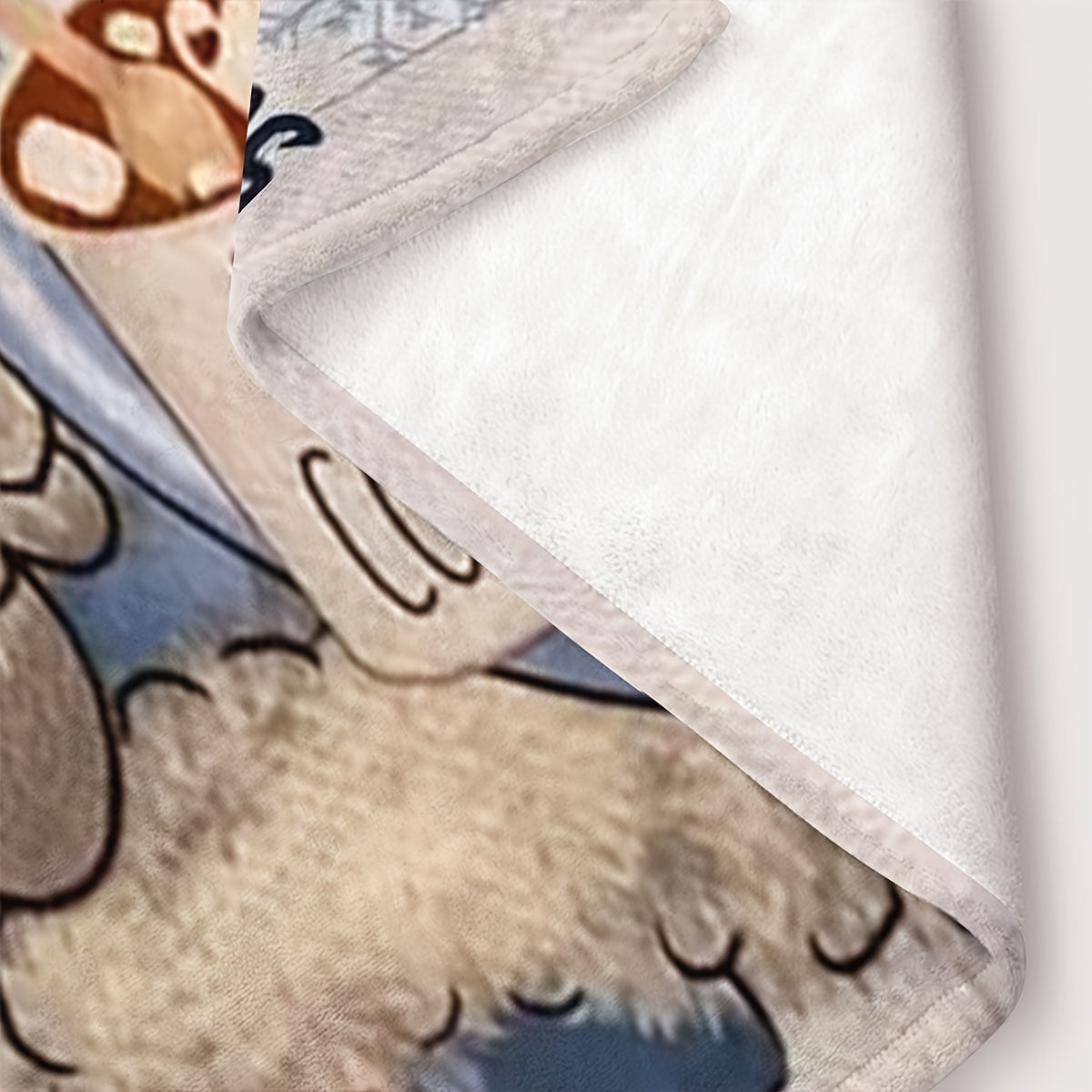 1pc Cozy Christmas Blue Gnome Printed Flannel Blanket - Soft, Warm, Multi-Purpose Shawl for Office, Home, Leg Cover - Perfect for Cold Winter Nights, Gift Idea