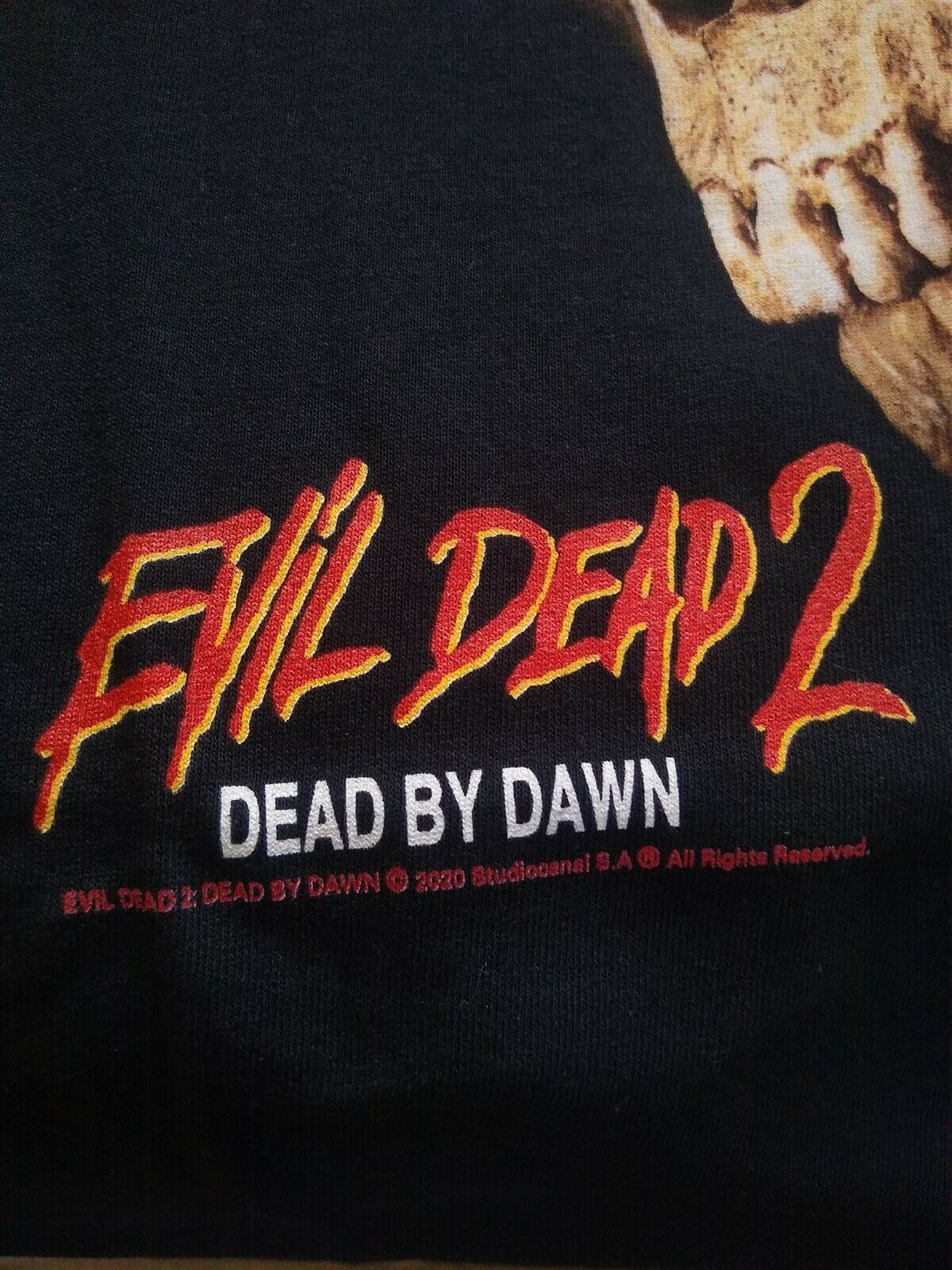 EVIL DEAD II Dead By Dawn Classic Movie Poster T-Shirt ~Never Worn~ L/XL