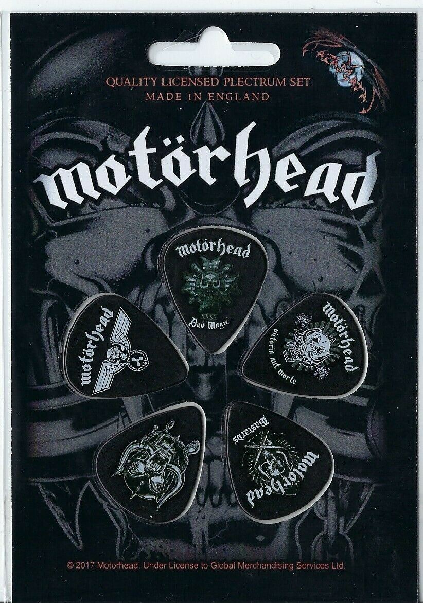 MOTORHEAD Set of 5 Guitar Picks/Plectrums ~Licensed~