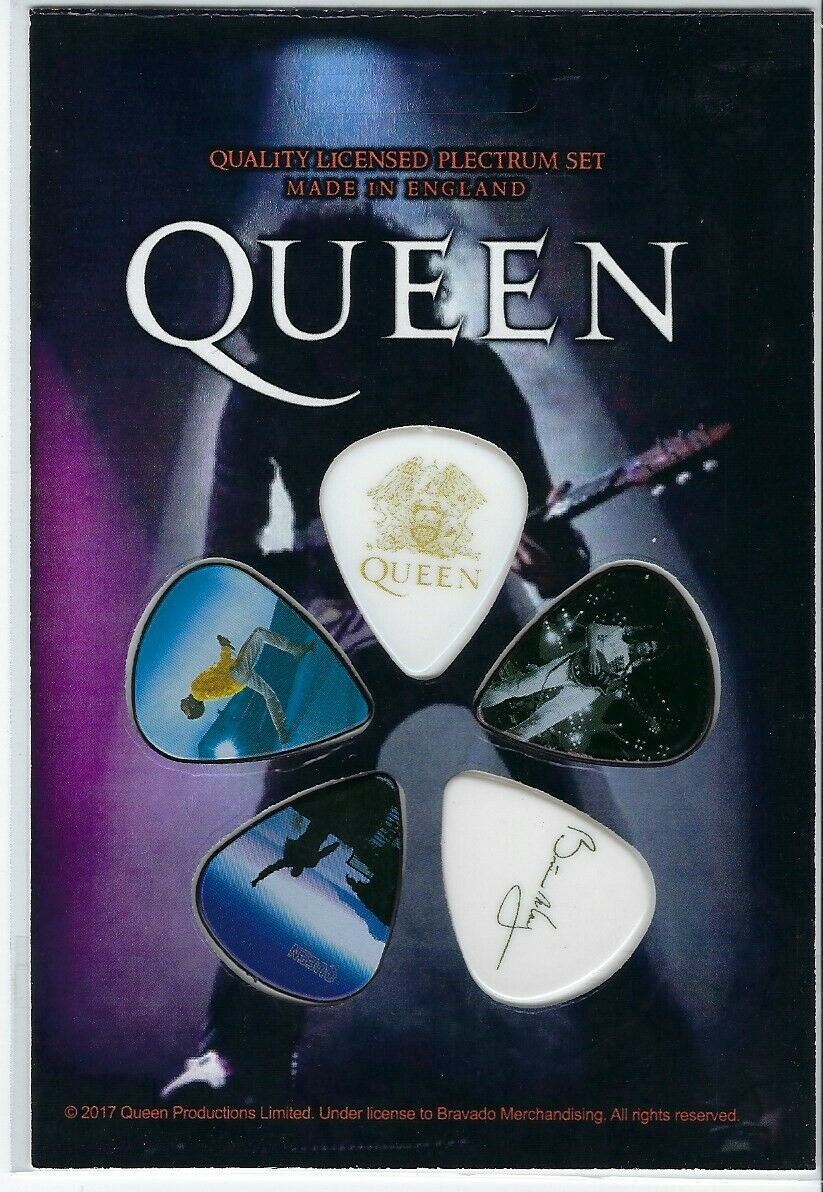 QUEEN Set of 5 Guitar Picks/Plectrums ~Licensed~